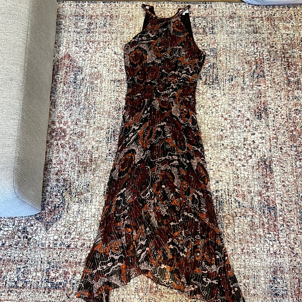 Dry clean, 97% silk, great condition